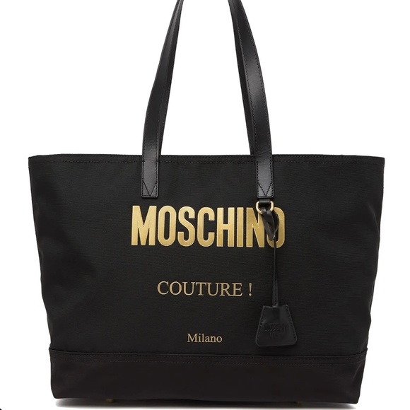 Moschino Handbags - Moschino Large Logo Tote Bag